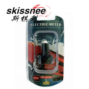 其他汽车小电器-厂家直销 广东包邮 车载电压表 mini 吸塑包装 电子数显 红